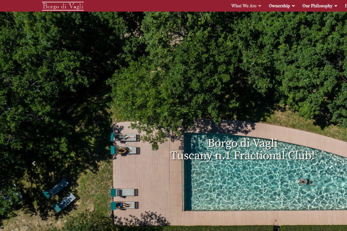 Screenshot della Homepage