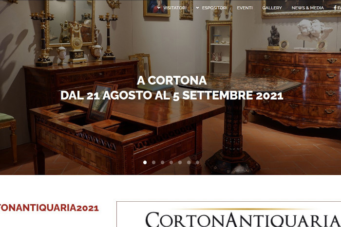 Screenshot della Homepage