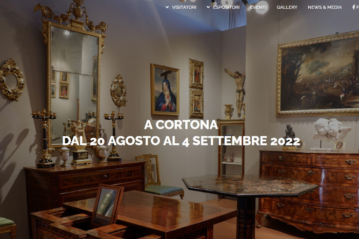 Screenshot della Homepage