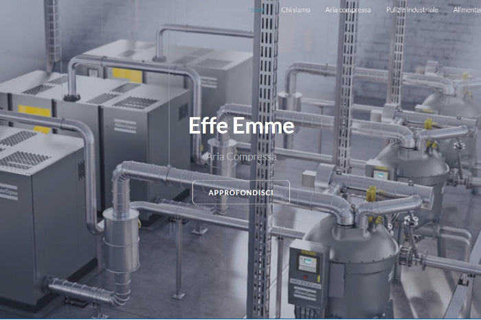 Screenshot della Homepage