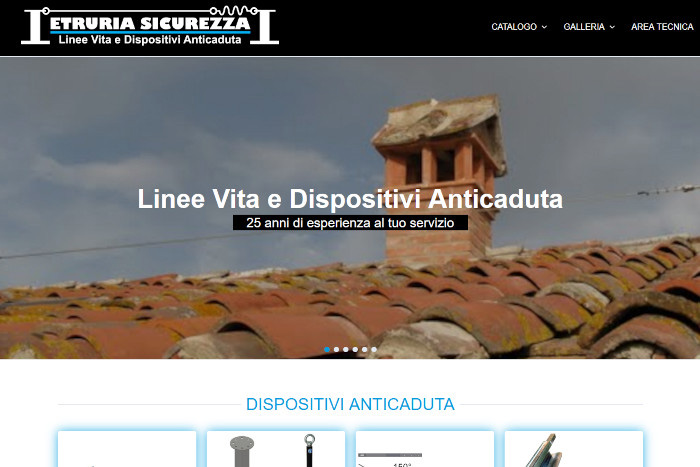 Screenshot della Homepage