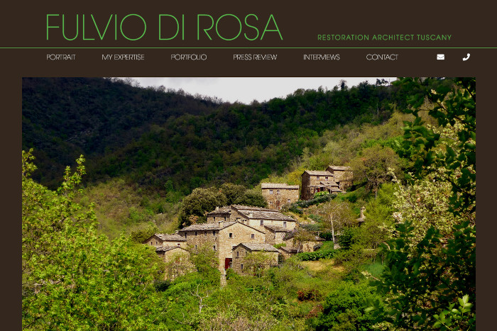 Screenshot della Homepage