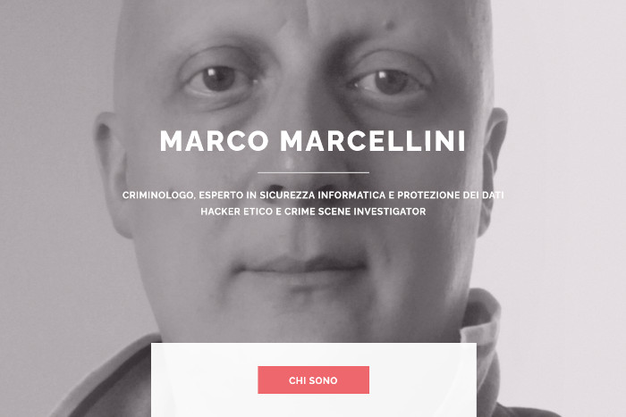 Screenshot della Homepage