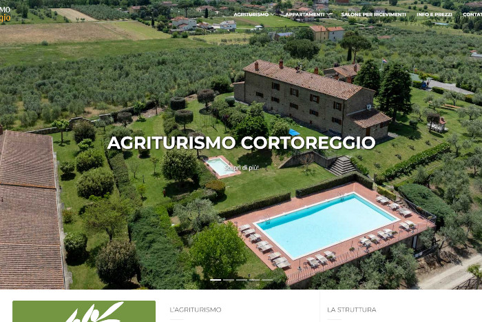 Screenshot della Homepage