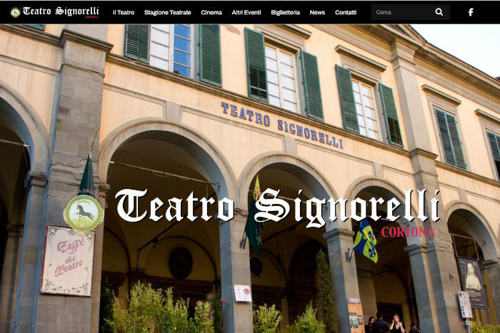 Screenshot della Homepage