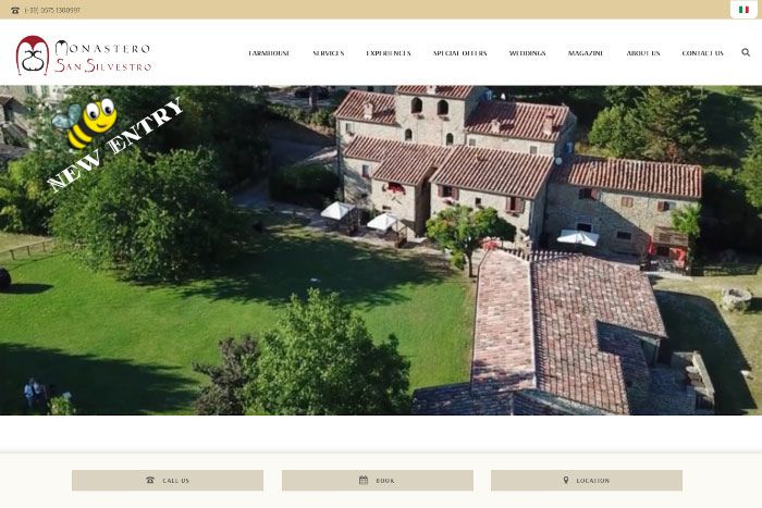 Screenshot della Homepage
