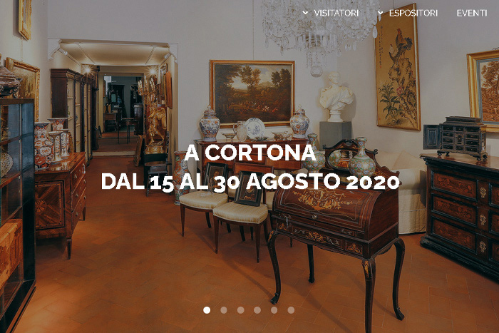 Screenshot della Homepage