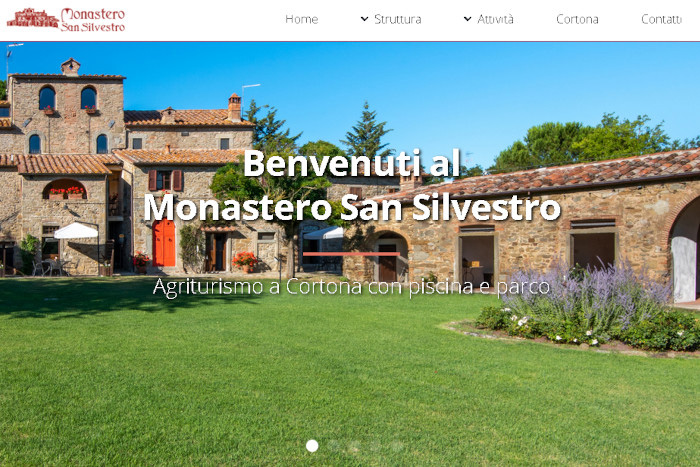 Screenshot della Homepage